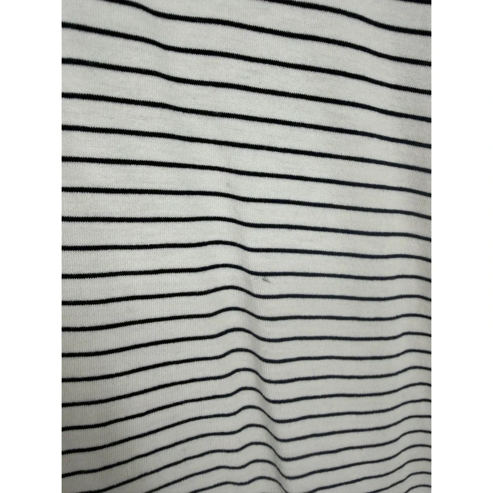 J Jill Womens Henley Top Medium Nautical Maritime Minimalist Basic Coastal Chic